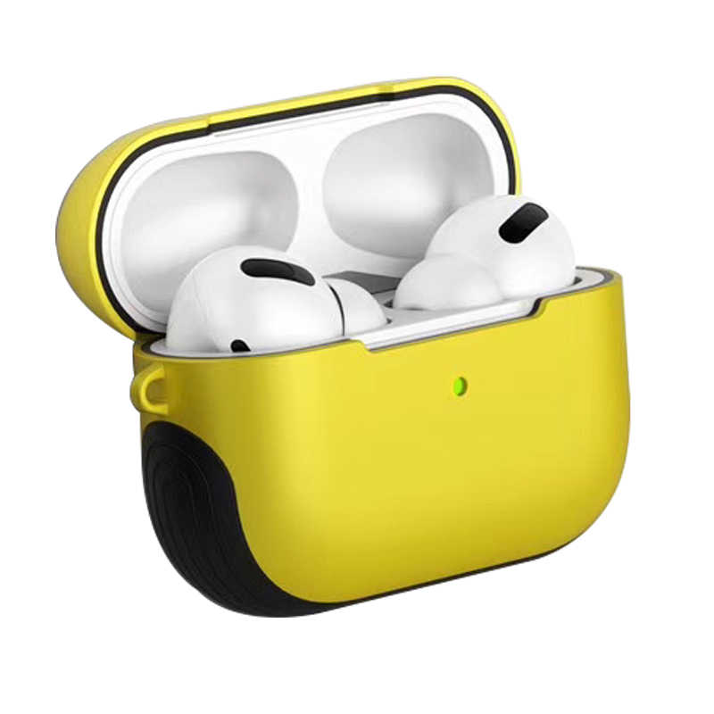 Airpods Uyumlu Pro Kılıf Zore Shockproof Silikon-Sarı