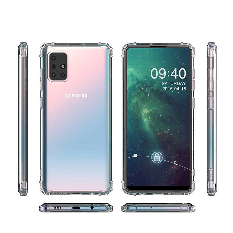 Galaxy Uyumlu A51 Kılıf Zore Nitro Toz Korumalı Shock Silikon