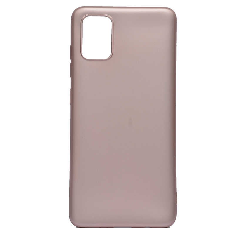 Galaxy Uyumlu A71 Kılıf Zore Premier Silikon Kapak-Rose gold