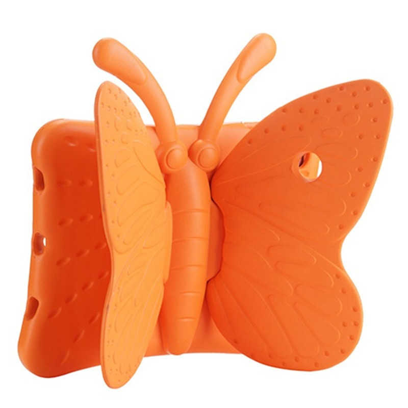 iPad Uyumlu Mini 1 Zore Butterfly Standlı Tablet Kılıf-Turuncu