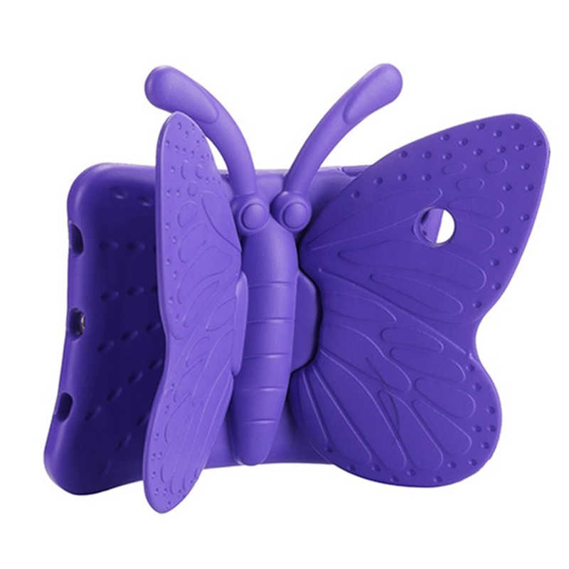 iPad Uyumlu Mini 2-3 Zore Butterfly Standlı Tablet Kılıf-Mor