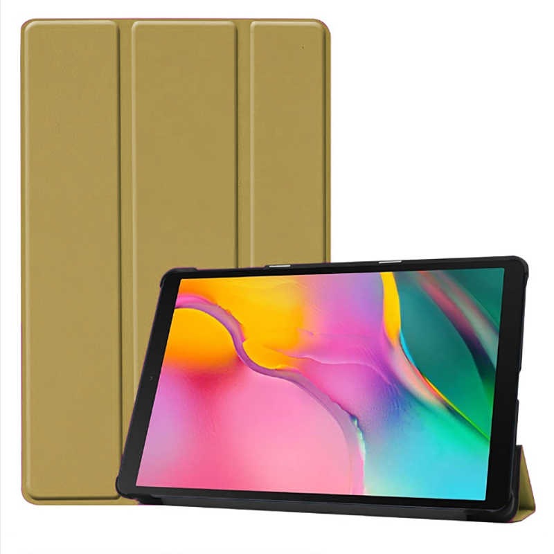 Galaxy Uyumlu Tab A 8.0 (2019) T290 Zore Smart Kapak Standlı 1-1 Kılıf-Gold