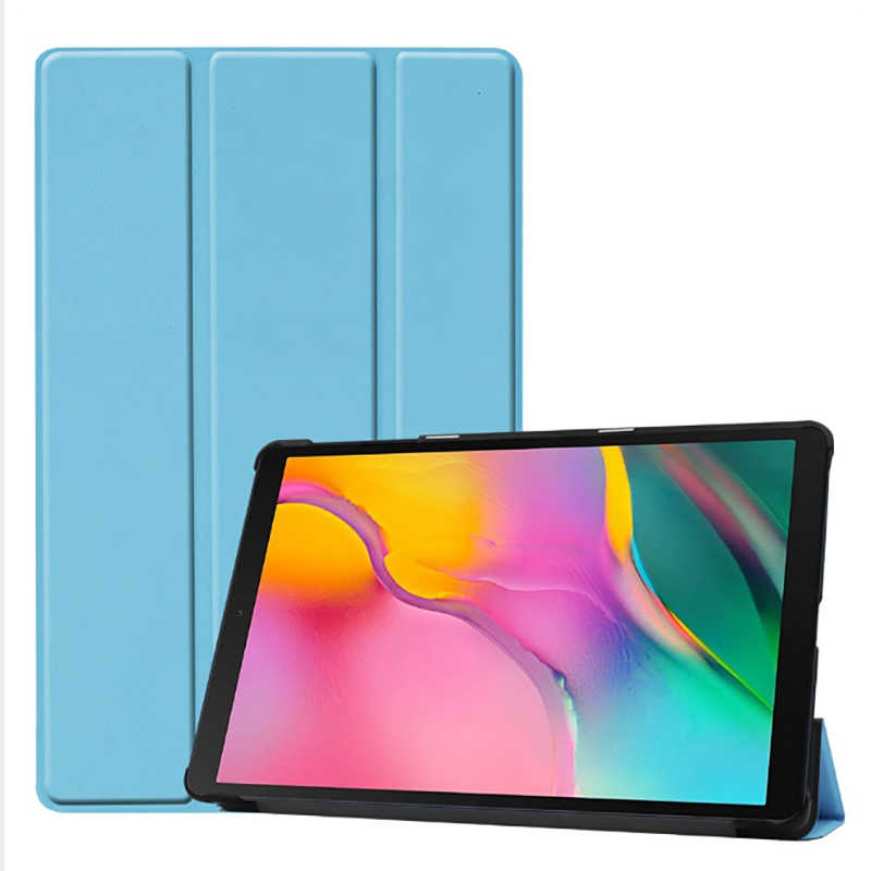 Galaxy Uyumlu Tab A 8.0 (2019) T290 Zore Smart Kapak Standlı 1-1 Kılıf-Mavi