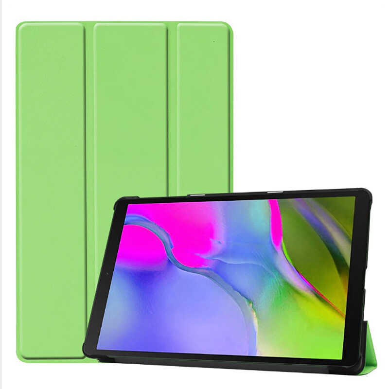 Galaxy Uyumlu Tab A 8.0 (2019) T290 Zore Smart Kapak Standlı 1-1 Kılıf-Yeşil