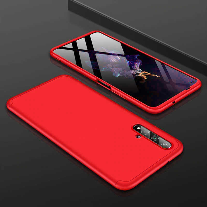 Huawei Uyumlu Honor 20 Kılıf Zore Ays Kapak-Kırmızı