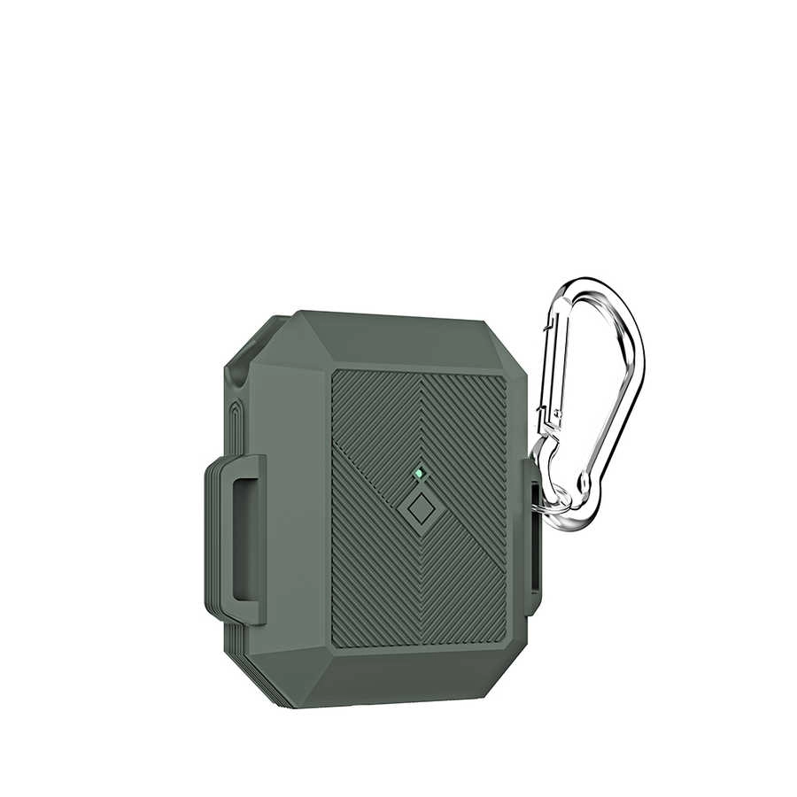 Airpods Uyumlu Kılıf Zore Airbag 09 Silikon-Yeşil