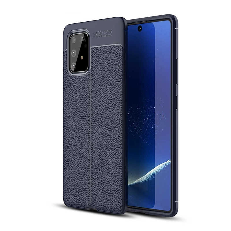 Galaxy Uyumlu A91 (S10 Lite) Kılıf Zore Niss Silikon Kapak-Lacivert