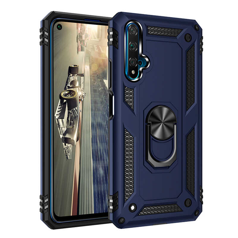 Huawei Uyumlu Honor 20 Kılıf Zore Vega Kapak-Mavi