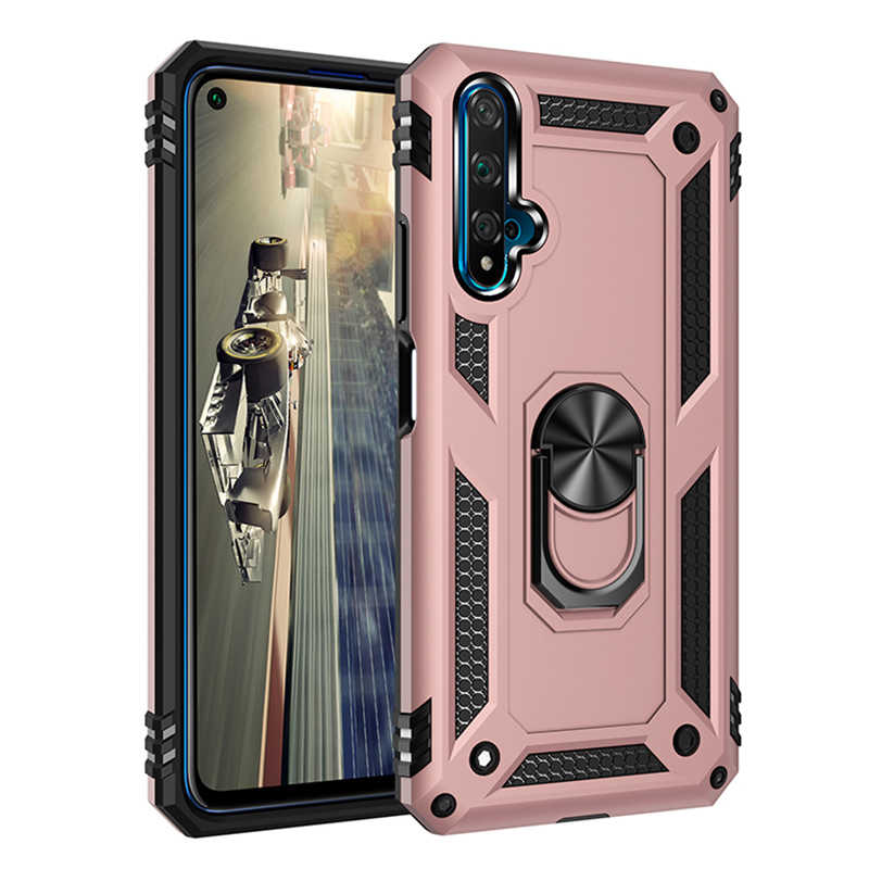 Huawei Uyumlu Honor 20 Kılıf Zore Vega Kapak-Rose gold