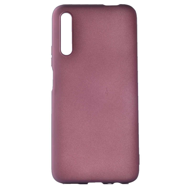 Huawei Uyumlu P Smart Pro 2019 Kılıf Zore Premier Silikon Kapak-Mürdüm