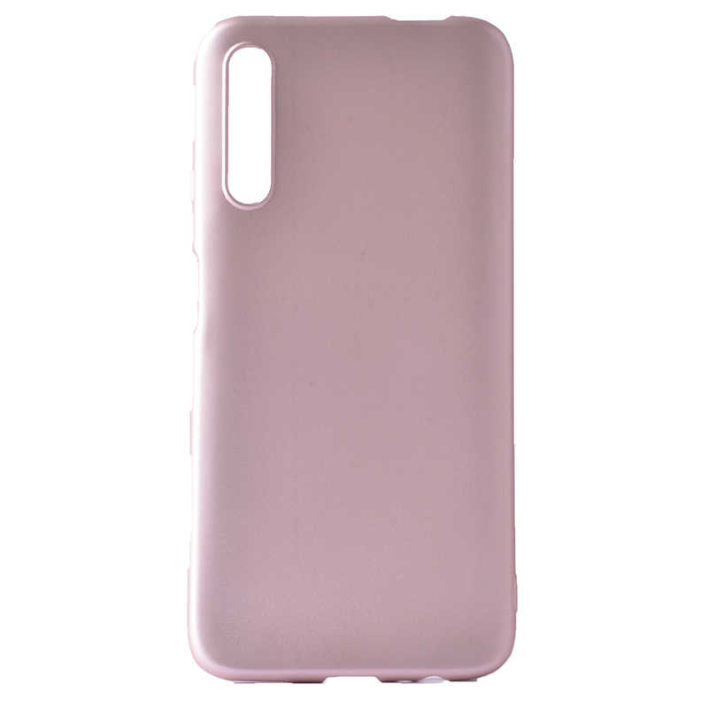 Huawei Uyumlu P Smart Pro 2019 Kılıf Zore Premier Silikon Kapak-Rose gold