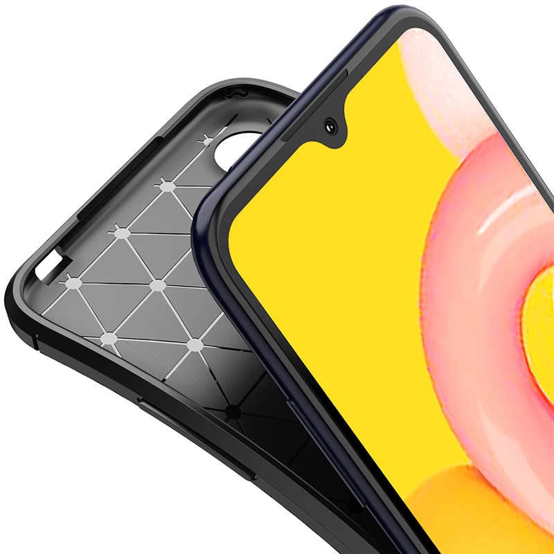 Galaxy Uyumlu A01 Kılıf Zore Negro Silikon Kapak