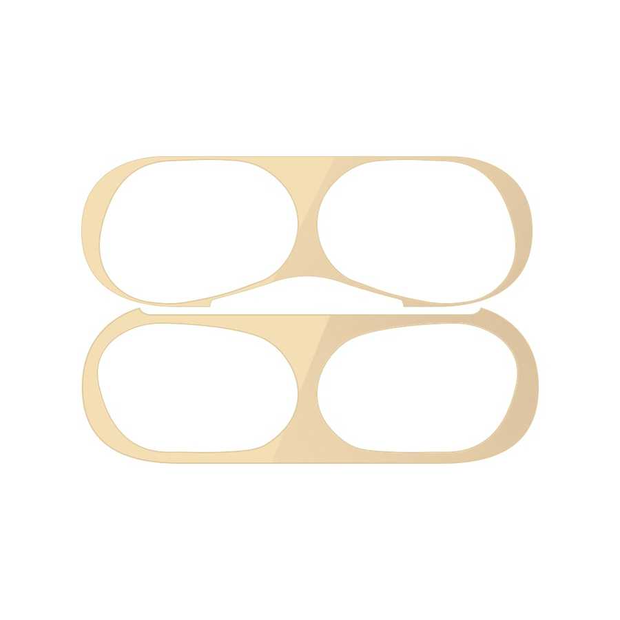 Zore Airpods Uyumlu Pro Toz Önleyici Sticker-Gold