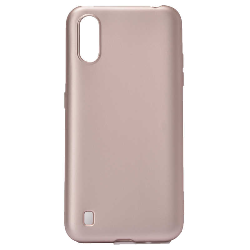 Galaxy Uyumlu A01 Kılıf Zore Premier Silikon Kapak-Rose gold