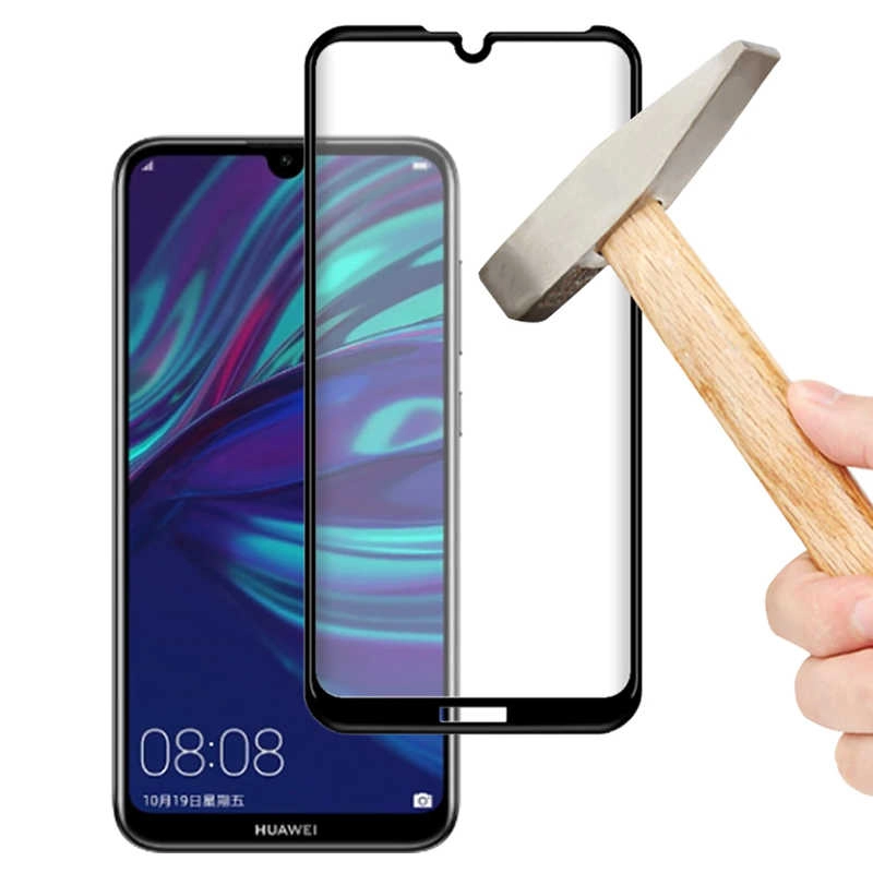 Huawei Uyumlu Y6S 2019 Zore Kenarları Kırılmaya Dayanıklı Cam Ekran Koruyucu