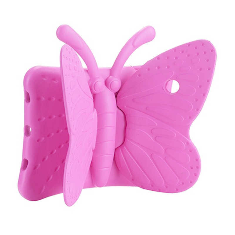 iPad Uyumlu Mini 5 Zore Butterfly Standlı Tablet Kılıf-Pembe