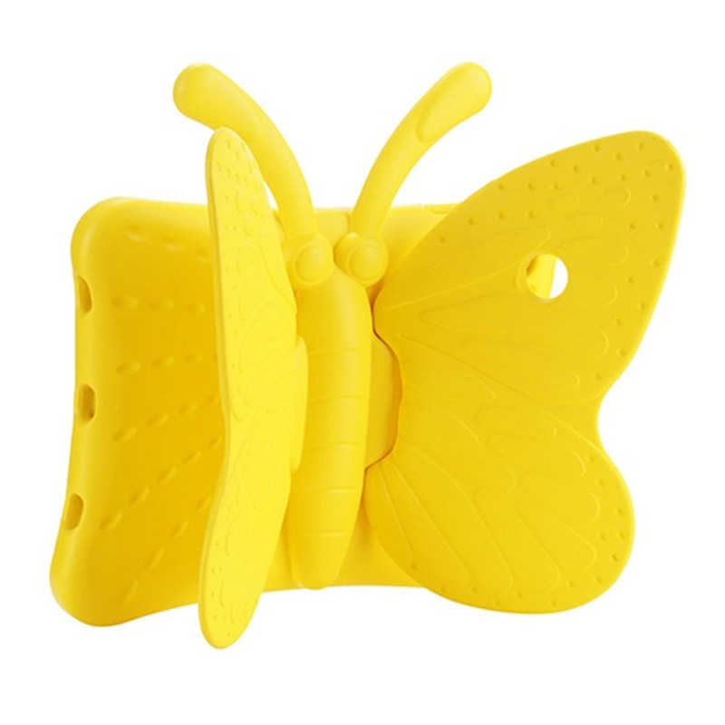 iPad Uyumlu Mini 5 Zore Butterfly Standlı Tablet Kılıf-Sarı