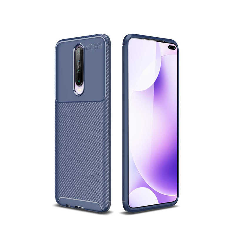 Xiaomi Uyumlu  Redmi K30 Kılıf Zore Negro Silikon Kapak-Lacivert