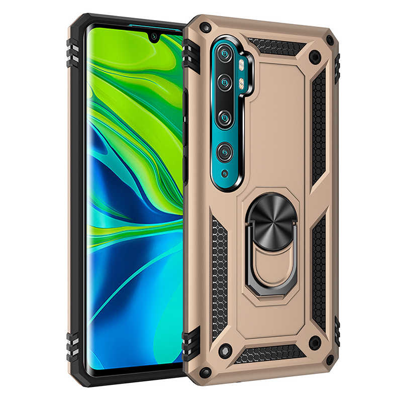 Xiaomi Uyumlu  Mi Note 10 Kılıf Zore Vega Kapak-Gold