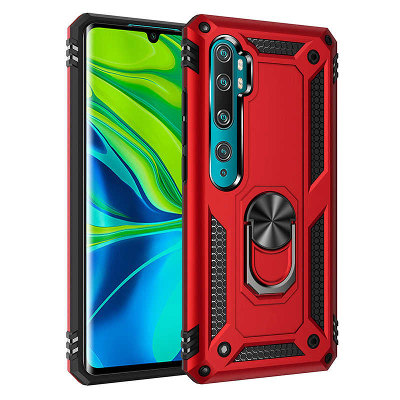 Xiaomi Uyumlu  Mi Note 10 Kılıf Zore Vega Kapak-Kırmızı