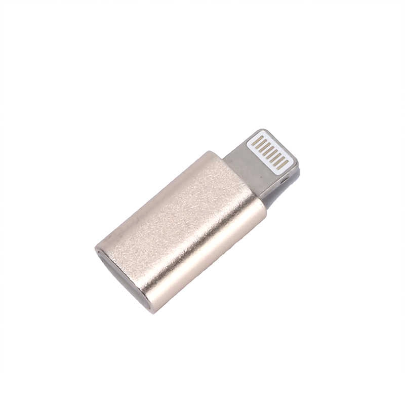 iPhone Uyumlu 7-8 İçin Zore Metal 01 5’li Lightning Dönüştürücü Set