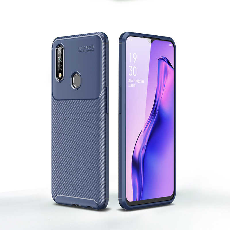 Oppo A31 Kılıf Zore Negro Silikon Kapak-Lacivert