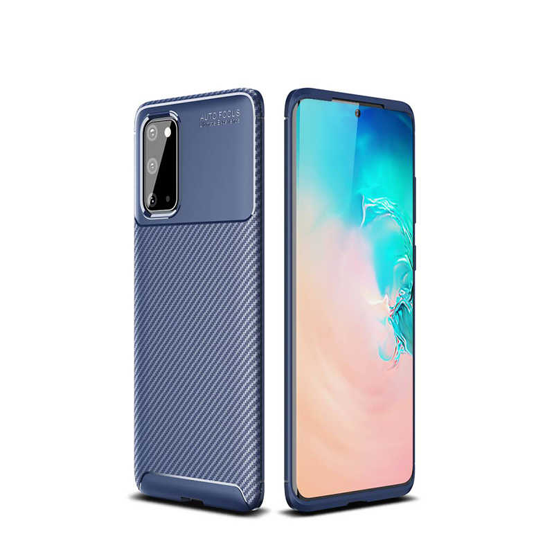 Galaxy Uyumlu S20 Kılıf Zore Negro Silikon Kapak-Lacivert