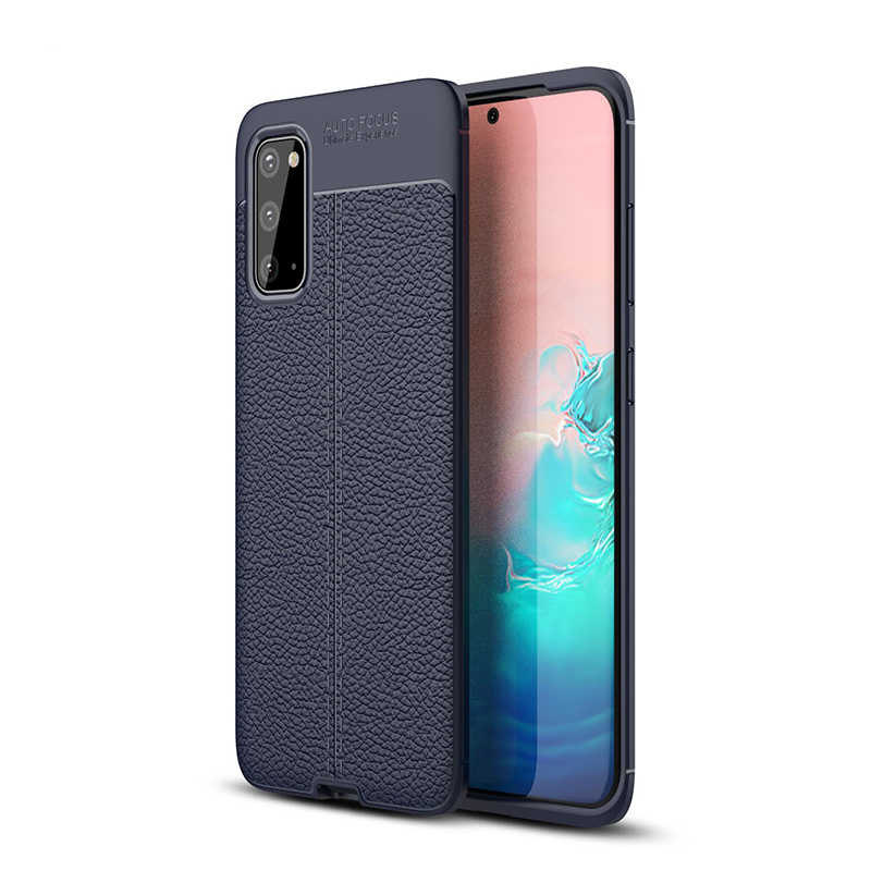 Galaxy Uyumlu S20 Kılıf Zore Niss Silikon Kapak-Lacivert