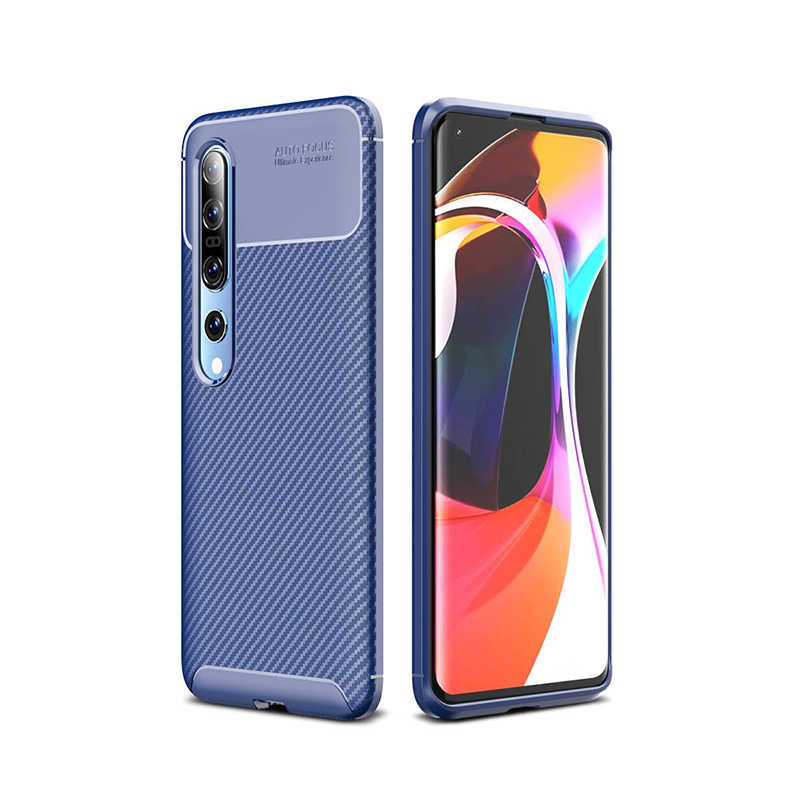 Xiaomi Uyumlu  Mi 10 Kılıf Zore Negro Silikon Kapak-Lacivert