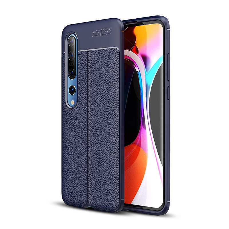 Xiaomi Uyumlu  Mi 10 Kılıf Zore Niss Silikon Kapak-Lacivert