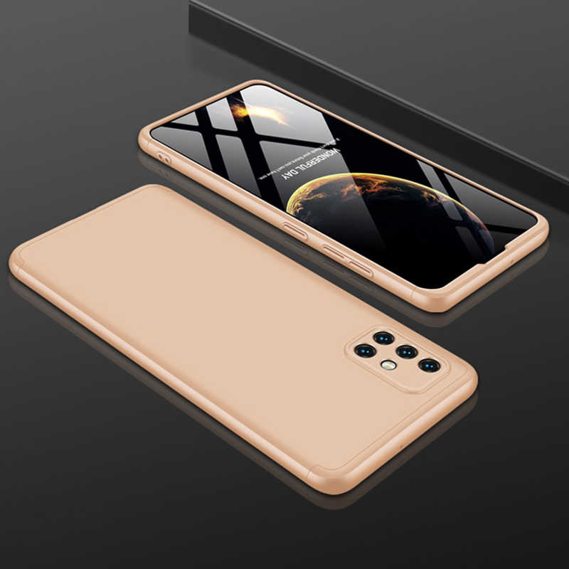 Galaxy Uyumlu A71 Kılıf Zore Ays Kapak-Gold