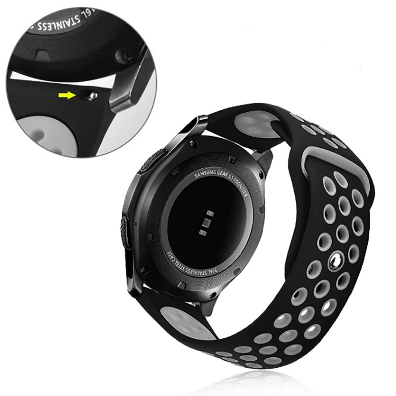 Galaxy Uyumlu Watch 46mm (22mm) KRD-02 Silikon Kordon
