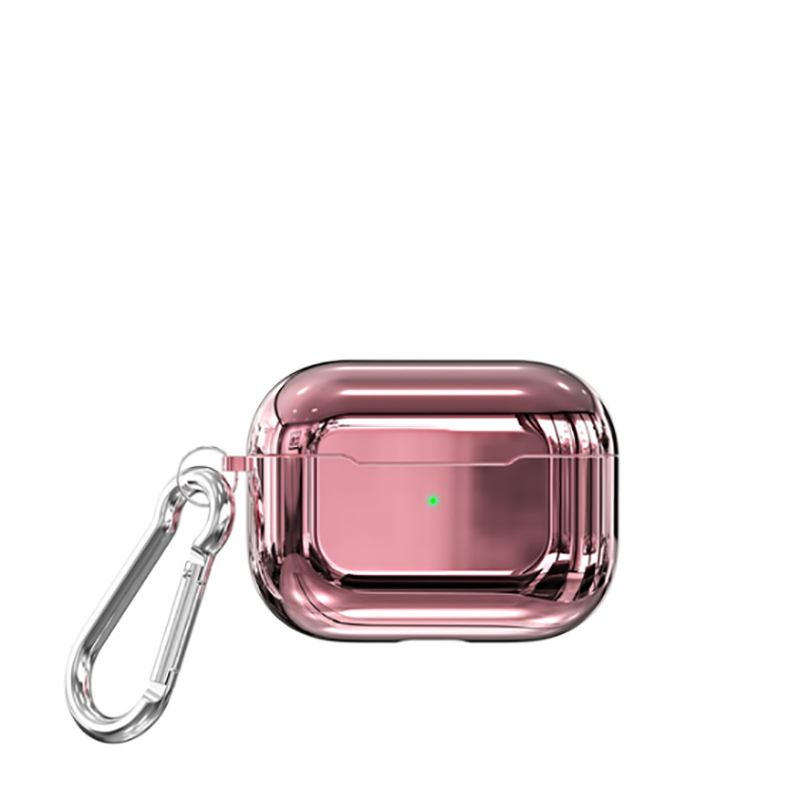 Airpods Uyumlu Pro Kılıf Zore Airbag 06 Silikon-Rose gold
