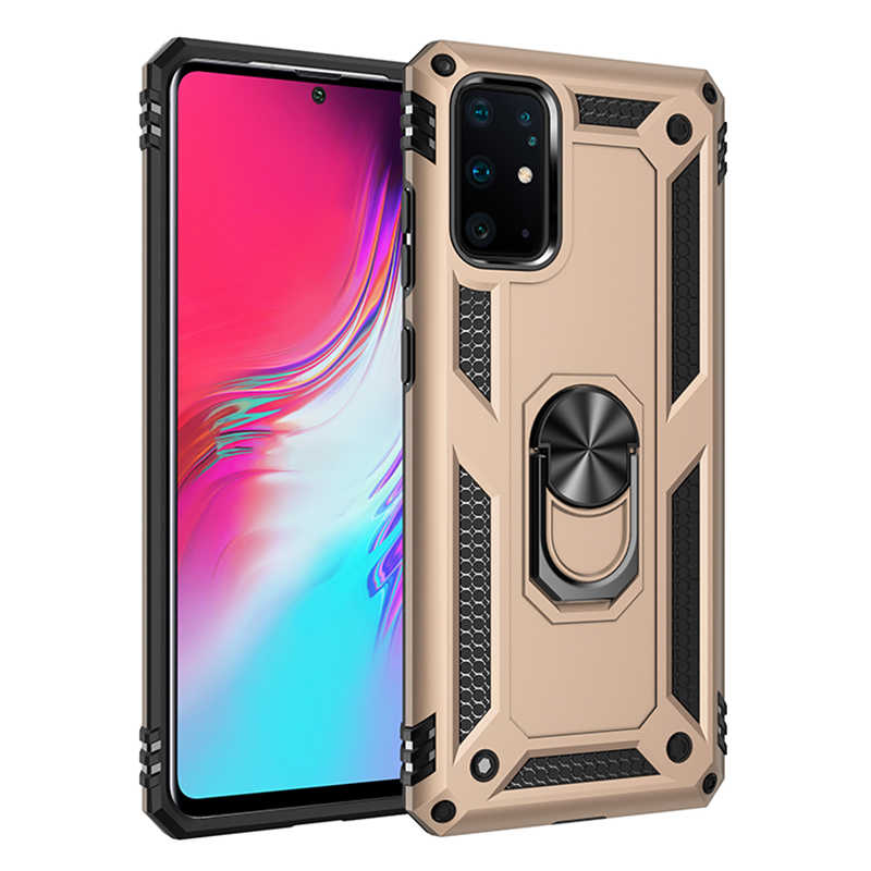 Galaxy Uyumlu S20 Plus Kılıf Zore Vega Kapak-Gold
