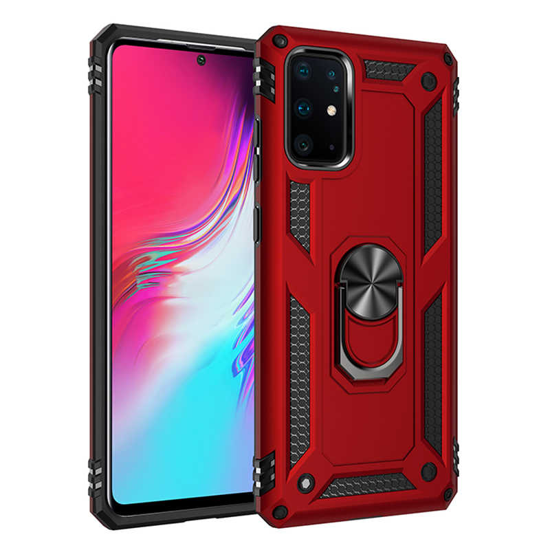 Galaxy Uyumlu S20 Plus Kılıf Zore Vega Kapak-Kırmızı