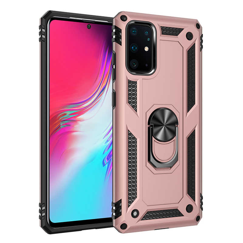 Galaxy Uyumlu S20 Plus Kılıf Zore Vega Kapak-Rose gold
