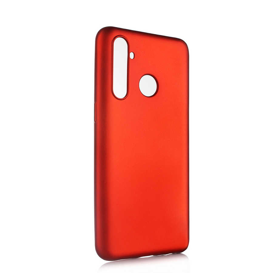 Realme 5 Pro Kılıf Zore Premier Silikon Kapak-Kırmızı