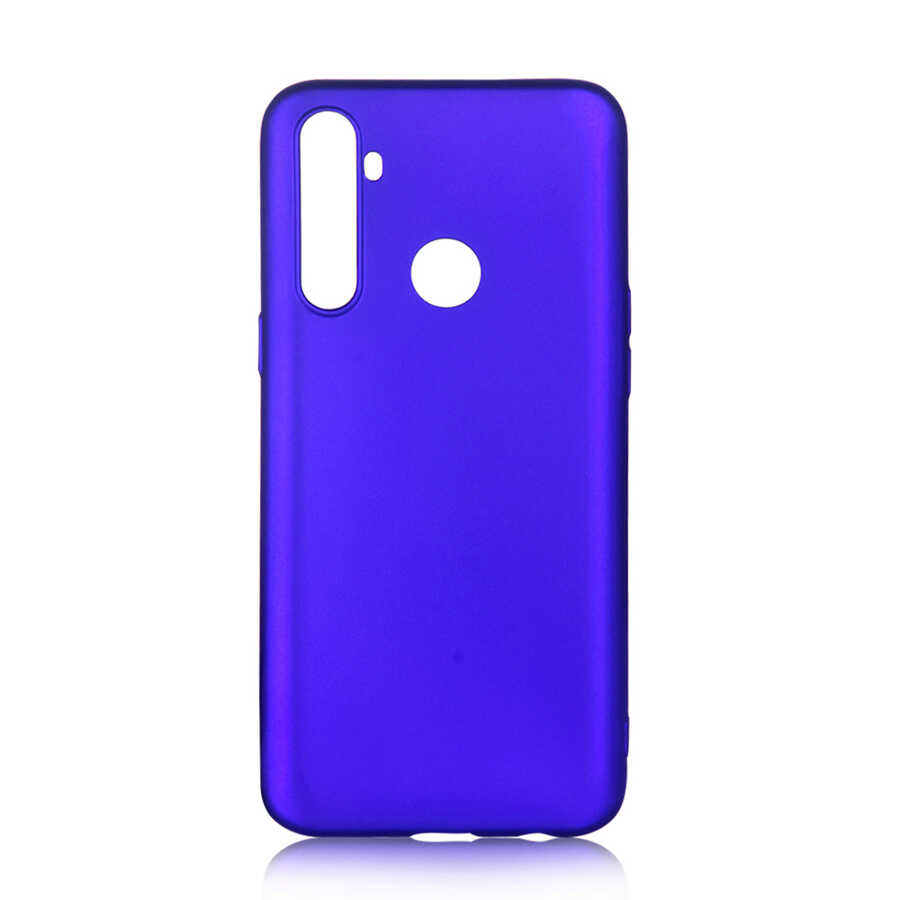 Realme 5İ Kılıf Zore Premier Silikon Kapak-Saks mavi