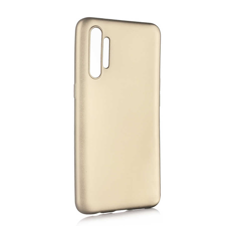 Realme XT Kılıf Zore Premier Silikon Kapak-Gold