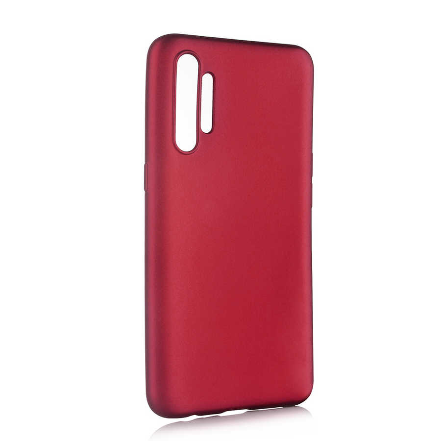 Realme XT Kılıf Zore Premier Silikon Kapak-Mürdüm