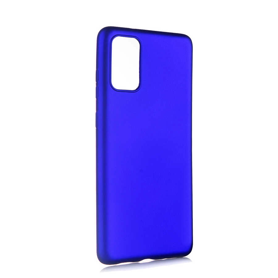 Galaxy Uyumlu S20 Plus Kılıf Zore Premier Silikon Kapak-Saks mavi