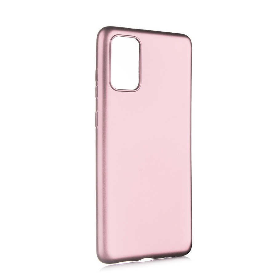 Galaxy Uyumlu S20 Plus Kılıf Zore Premier Silikon Kapak-Rose gold