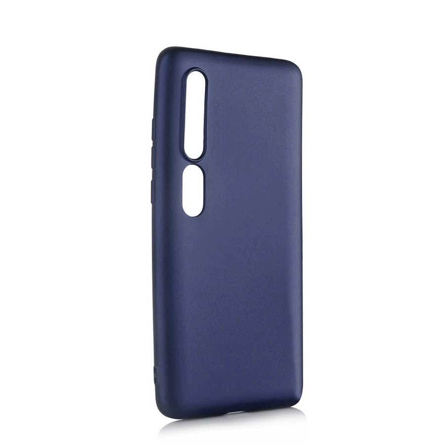 Xiaomi Uyumlu  Mi 10 Kılıf Zore Premier Silikon Kapak-Lacivert
