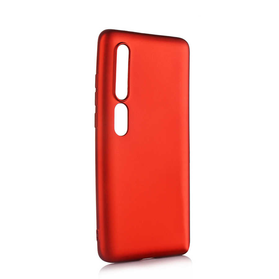 Xiaomi Uyumlu  Mi 10 Kılıf Zore Premier Silikon Kapak-Kırmızı