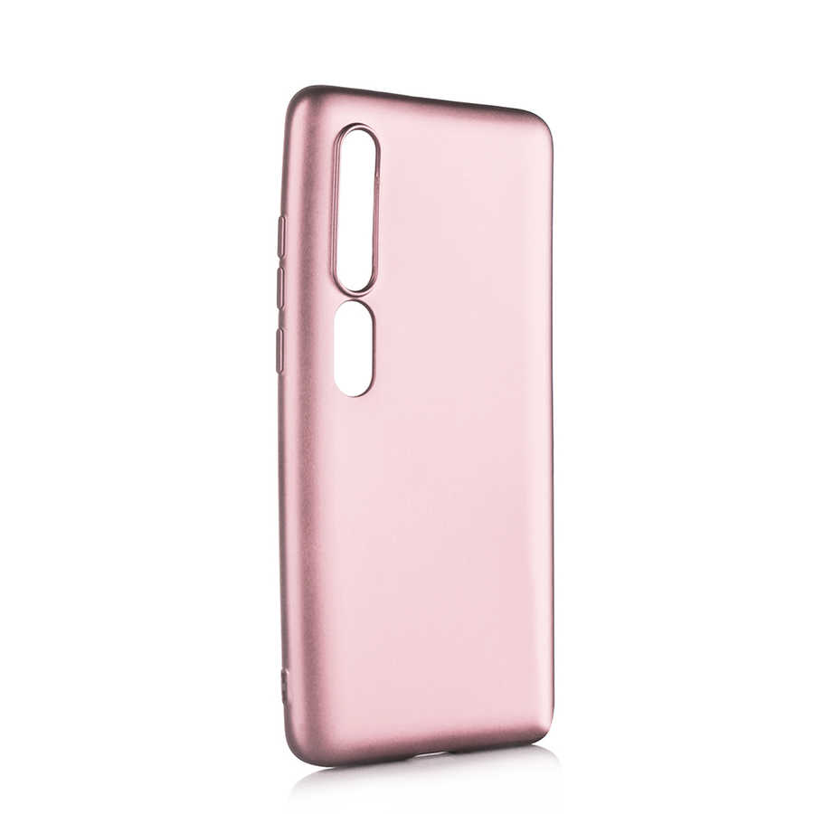 Xiaomi Uyumlu  Mi 10 Kılıf Zore Premier Silikon Kapak-Rose gold