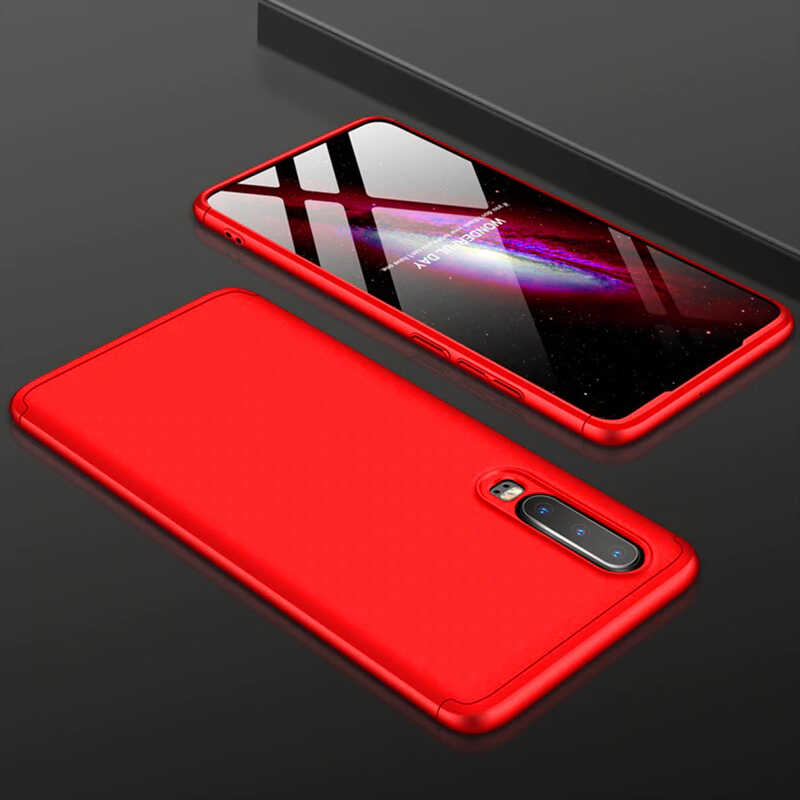 Huawei Uyumlu P30 Kılıf Zore Ays Kapak-Kırmızı