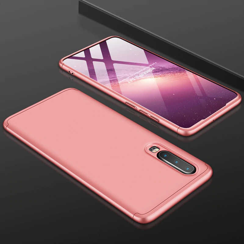 Huawei Uyumlu P30 Kılıf Zore Ays Kapak-Rose gold