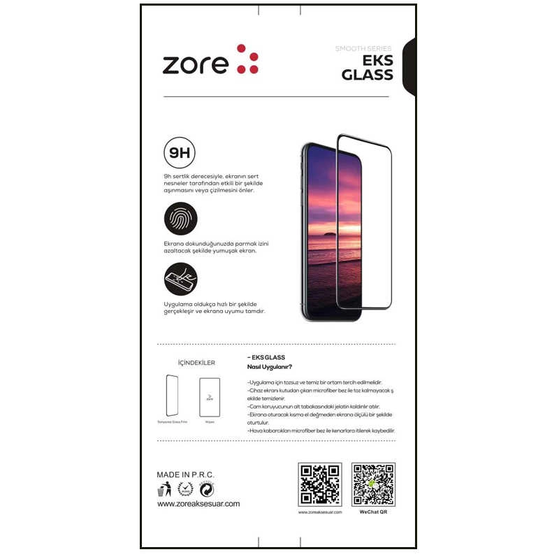 iPhone Uyumlu XR 6.1 Zore EKS Cam Ekran Koruyucu
