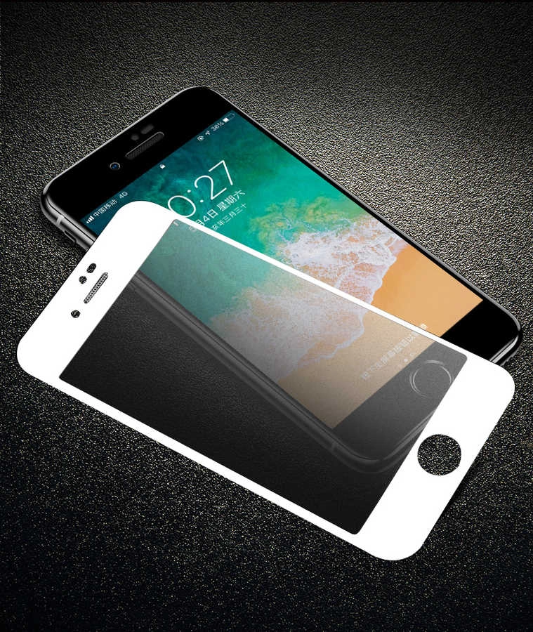 iPhone Uyumlu SE 2020 Zore Toz Korumalı-Dust Mat HayaletTemperli Ekran Koruyucu-Beyaz