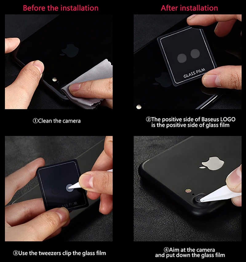 iPhone Uyumlu SE 2020 Zore Kamera Lens Koruyucu Cam Filmi
